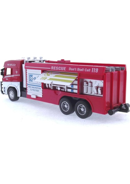 Die Cast Model Çek Bırak Merdivenli Itfaiye Kamyonu