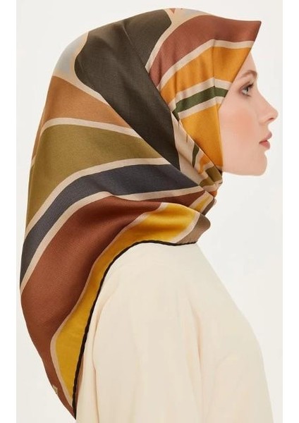 Armine Ipek Eşarp 2025 Kış - 9232-35 Füme Kahve Twill fiyatları