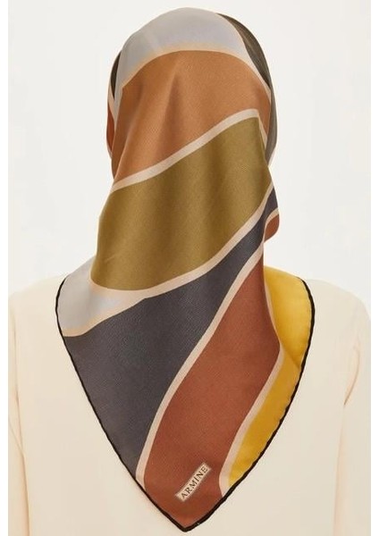 Armine Ipek Eşarp 2025 Kış - 9232-35 Füme Kahve Twill fırsatları