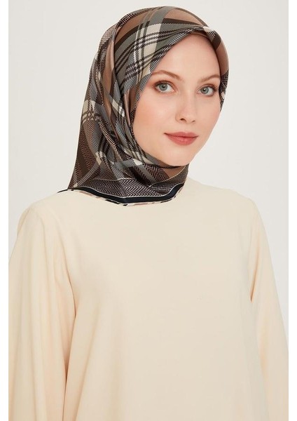 Armine Ipek Eşarp 2025 Kış - 9223-32 Siyah Vizon Twill