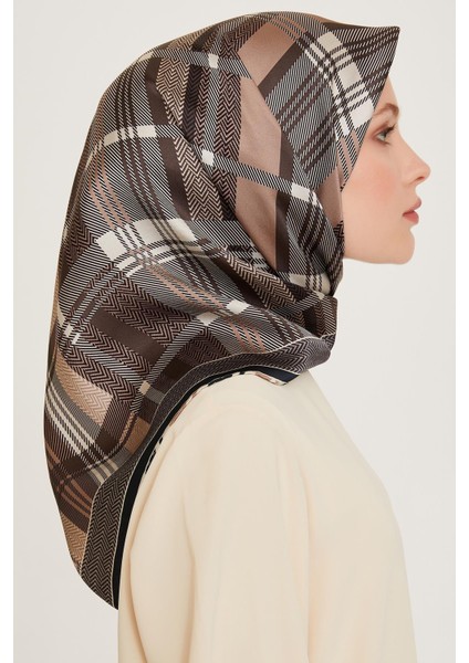Armine Ipek Eşarp 2025 Kış - 9223-32 Siyah Vizon Twill modelleri