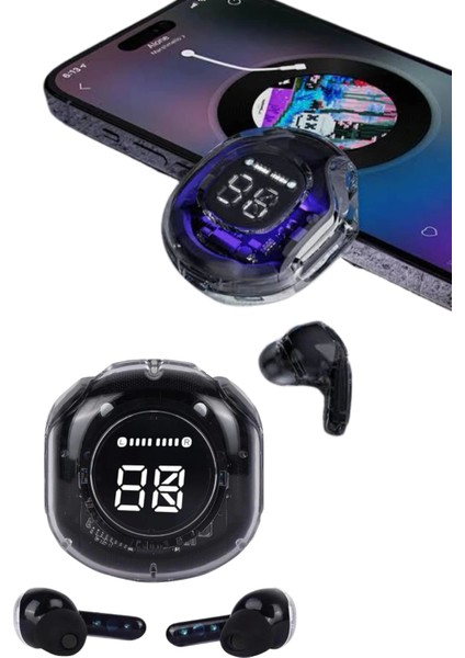 Ultrapods LED Göstergeli Oyuncu Kulaklığı Anc Destekli Bluetooth 5.3