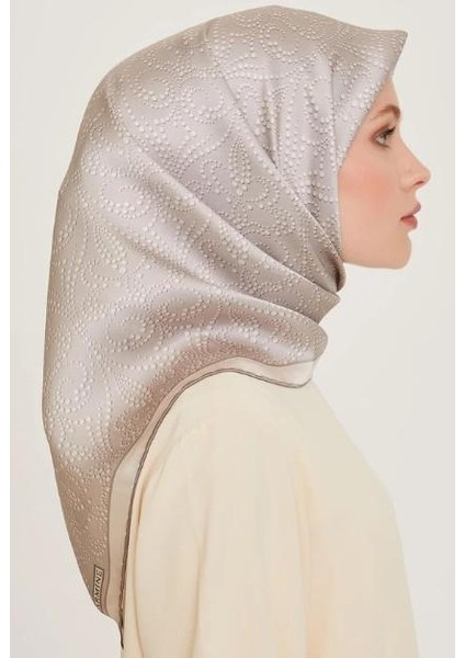 Ipek Eşarp 2025 Kış - 9246-02 Açık Gümüş Twill