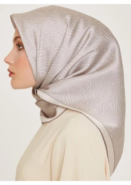 Ipek Eşarp 2025 Kış - 9246-02 Açık Gümüş Twill
