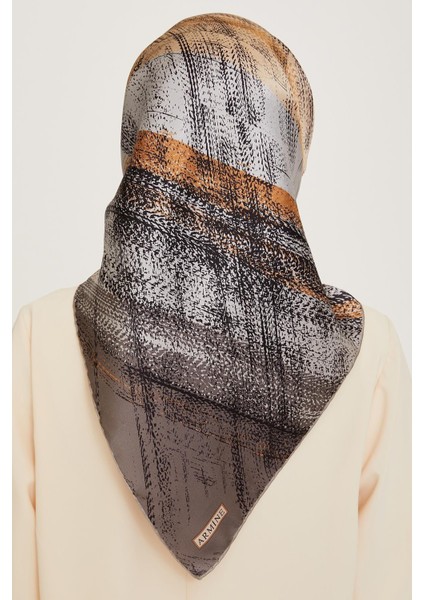 Armine Ipek Eşarp 2025 Kış - 9236-32 Gri Bej Twill fiyatları
