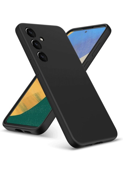Samsung Galaxy A36 Kılıf Nano Içi Kadife Silikon - Siyah