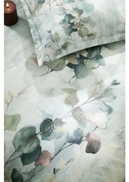 Özdilek Çift Kişilik Ranforce Nevresim Takımı Nature Drip Yeşil