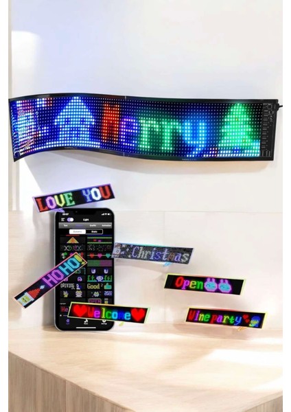 LED Matrix Panel Dijital Ekran Kumandalı Pixsel Görünümlü