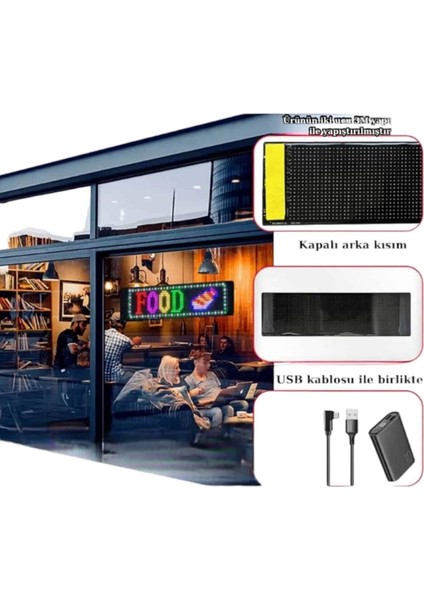 LED Matrix Panel Dijital Ekran Kumandalı Pixsel Görünümlü