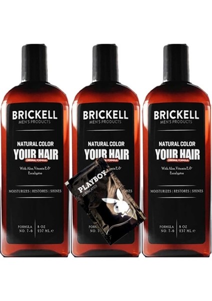 Brickell Anti-White Erkeklere Özel 3lü x 237 ml Saç Sakal Bakım Şampuanı + Hediye Jel GZYSTR:0336