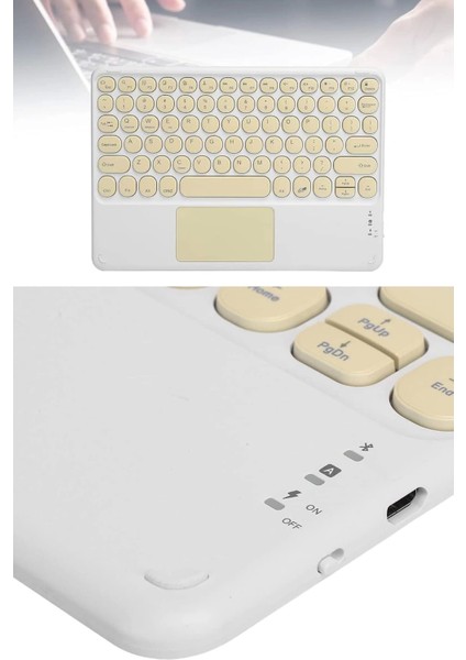 Bluetooth Touchpad Klavye 10.9 Inch Kablosuz Wifi Q Klavye Slim