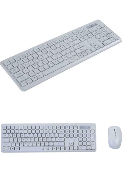2.4 Ghz Wireless Kablosuz Klavye Mouse Seti Tv Pc Uyumlu