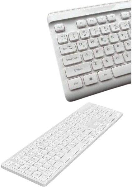 2.4 Ghz Wireless Kablosuz Klavye Mouse Seti Tv Pc Uyumlu