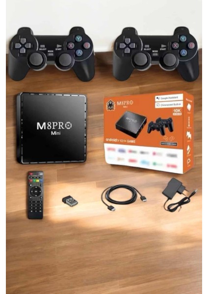 Tv Box Çift Oyun Kollu 10000 Oyunlu Atari