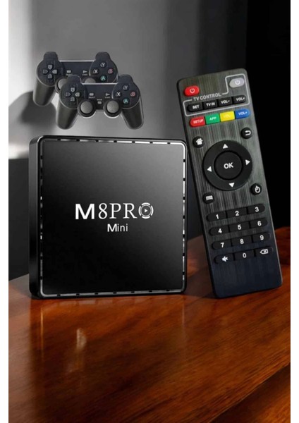 Tv Box Çift Oyun Kollu 10000 Oyunlu Atari