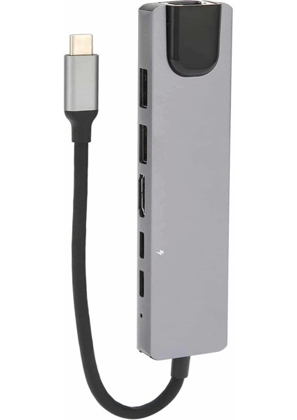 8 Port Çoklayıcı Macbook ile Uyumlu Çoğaltıcı Type-C Dönüştürücü Tf Sd Kart