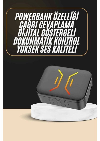 Powerbank Bluetooth Kulaklık Oyuncu Kulaklığı Yüksek Ses Kaliteli