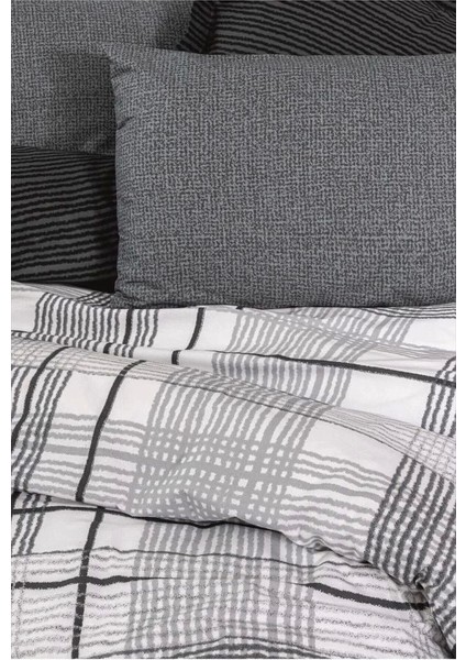 Cotton Box Modern Çift Kişilik Nevresim Takımı Will Antrasit