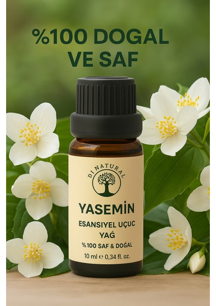 Yasemin Esansiyel Uçucu Koku Yağı Difüzör Esansı Buhurdanlık Yağı Aromaterapi Yağı 10ML