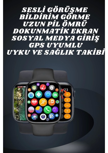 Ekranlı Yeni Nesil Pro Kulaklık ve Akıllı Saat Kampanyası Kulak Içi Mikrofonlu
