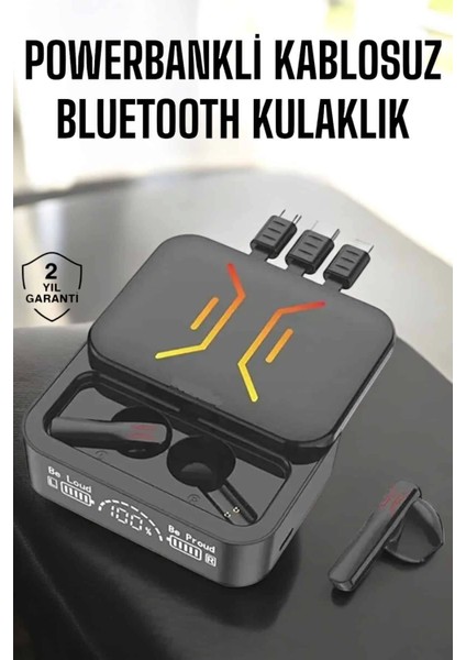 Kablosuz Bluetooth Kulaklık Powerbankli Uzun Pil Ömrü Yüksek Ses Kaliteli
