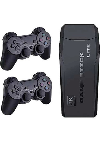 Game Stick El Atarisi 2.4g Kablosuz Çift Kol Oyunlar 4K Game Stick 3500 Oyunlu Atari Uyumlu