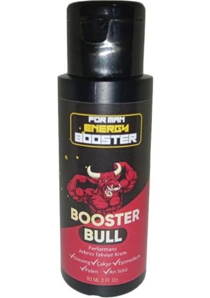 Booster Bull Erkek Için Ser.tleşme Masaj ve Bakım Kremi 60ML x 1 Adet