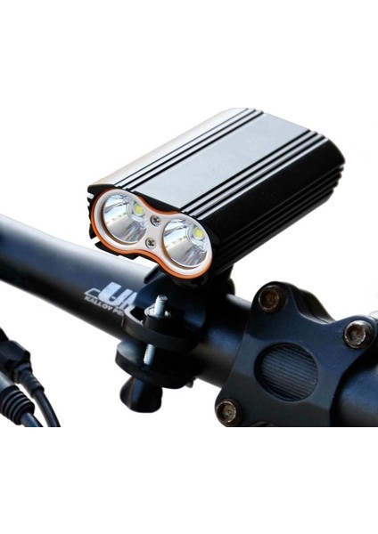 Şarj Göstergeli Uzun Menzil Su Geçirmez LED Bisiklet Feneri 1600 Lumen