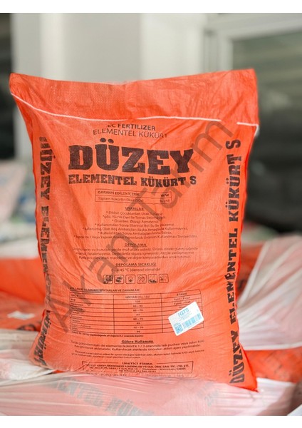 Düzey Elementel Sarı Kükürt 25 kg | Yılan ve Akrep Kovucu Güçlü Formül