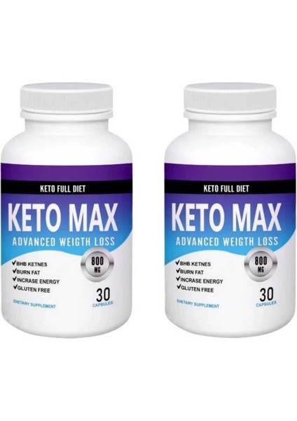 Keto Max Bitkisel Takviye 30'lu x 2 Adet