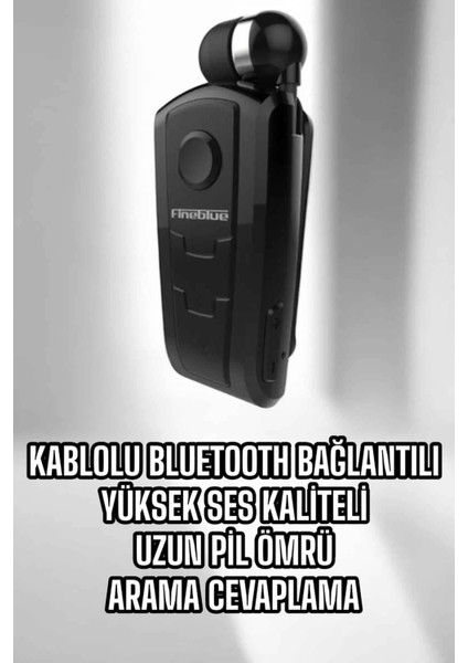 Tüm Telefonlara Uyumlu Mikrofonlu Titreşimli Makaralı Bluetooth Kulakiçi Kulaklık