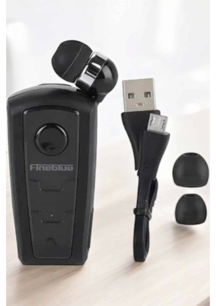 Tüm Telefonlara Uyumlu Mikrofonlu Titreşimli Makaralı Bluetooth Kulakiçi Kulaklık