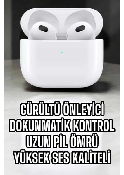 Bluetooth Kulaklık 3.nesil Kablosuz Uzun Pil Ömrü Dokunmatik Kontrol