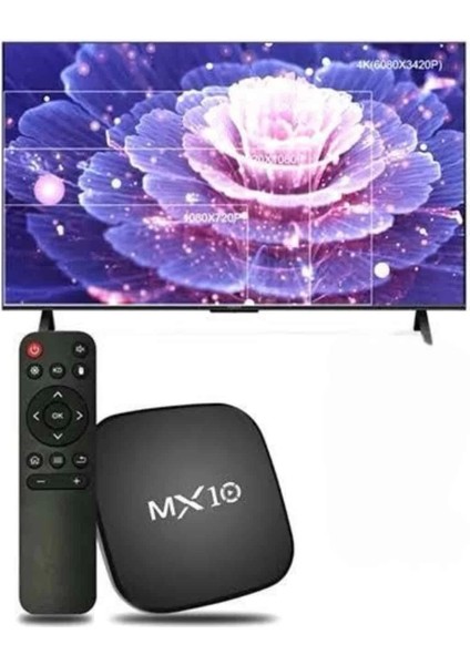 2.4g Wifi Tv Box Medya Oynatıcı Tv Uyumlu Mx Box Kutusu Android Tv