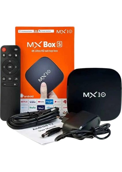 2.4g Wifi Tv Box Medya Oynatıcı Tv Uyumlu Mx Box Kutusu Android Tv
