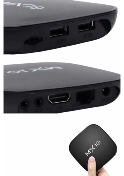 2.4g Wifi Tv Box Medya Oynatıcı Tv Uyumlu Mx Box Kutusu Android Tv