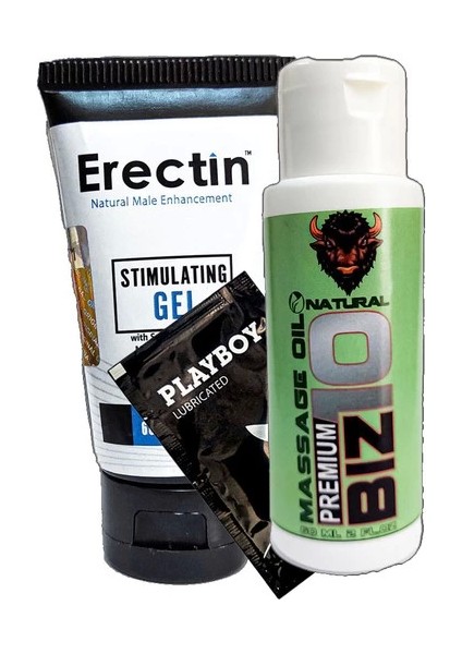 Masaj Yağı 60 ml - Erectin Gel 60 ml - Playboy Lub