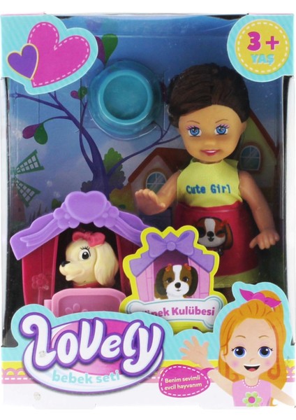 Lovely Mini Bebek Evcil Hayvan ve Kulübesi Oyun Seti