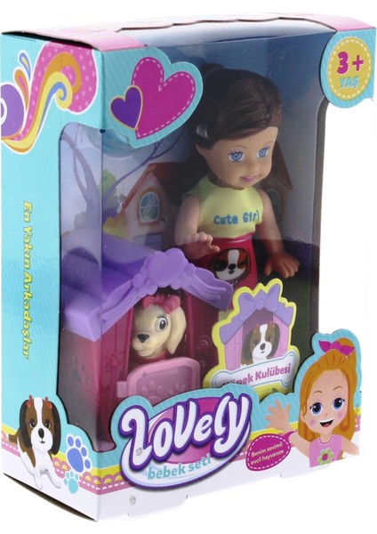 Lovely Mini Bebek Evcil Hayvan ve Kulübesi Oyun Seti