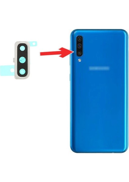 Samsung Galaxy A50 SM-A505 Full Kamera Lens ÇERÇEVE-(5775) - TGZ5505-2779