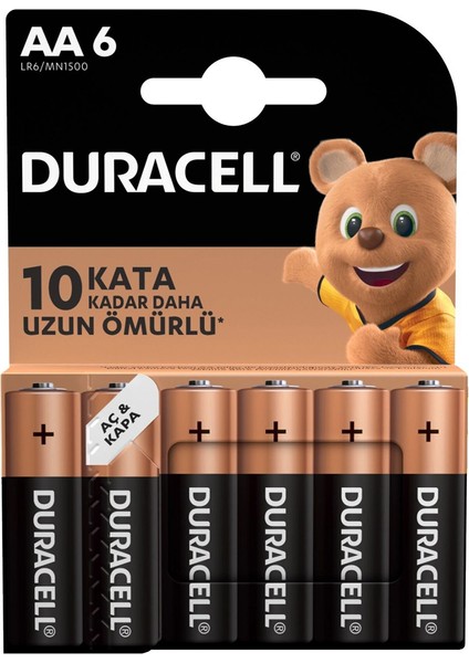 Duracell Aa Kalem Pil (6lı) Paket (4767) - TGZ9418-2970
