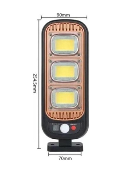 Sensörlü Güneş Enerjisi Ile Şarj Olabilen Duvara Monte Solar Aydınlatma Gl-8 - TGZ4496-8381