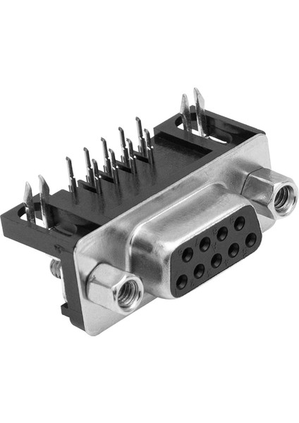 9 Pin Dişi D-Sub 90 Derece Konnektör (4767) - TGZ4697-7585