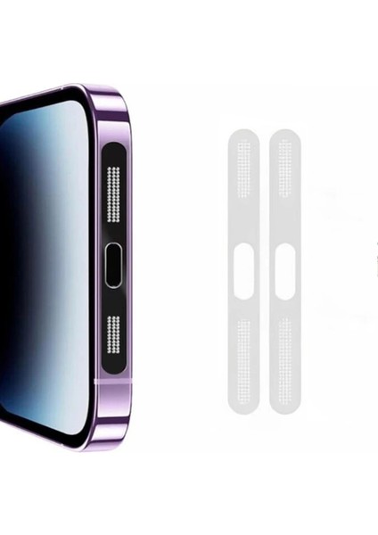 Ally iPhone 15 Pro Için Anti-Dust Toz ve Kir Önleyici Sticker 2 Adet SET-(5775) - TGZ5496-5780