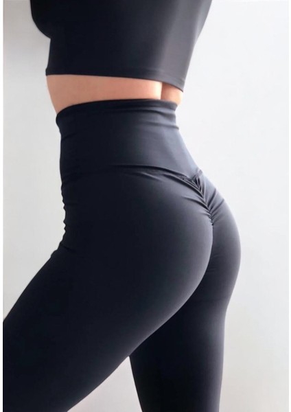 Push Up Yüksek Bel Kalça Şekillendirici Toparlayıcı Tayt