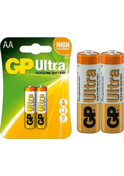 Gp 15AU-2U2 Alkalin Kalem Pil 2 Li Paket (4767) - TGZ7702-7627