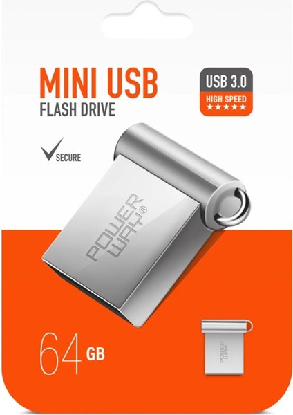 64 GB USB 3.0 Metal Mını Flash Bellek (4767) - TGZ2727-1354