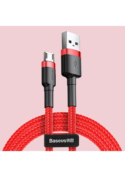 Baseus Cafule Micro USB 1metre 2.4A Hızlı Şarj Halat USB KABLO-(5775) - TGZ8287-6918