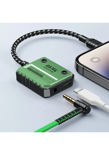 Plextone Gs1 iPhone Mıknatıslı Lightning To 3.5mm Kulaklık + 30W Hızlı Şarj A - TGZ5928-6056
