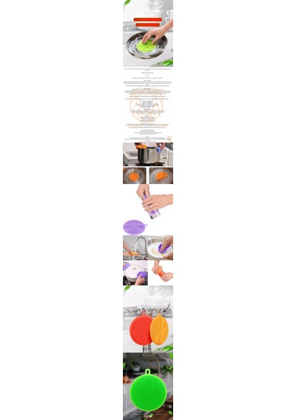 Turk 2 Yüzeyli Silikon Bulaşık Pedi 2 Adet - TGZ5210-5187